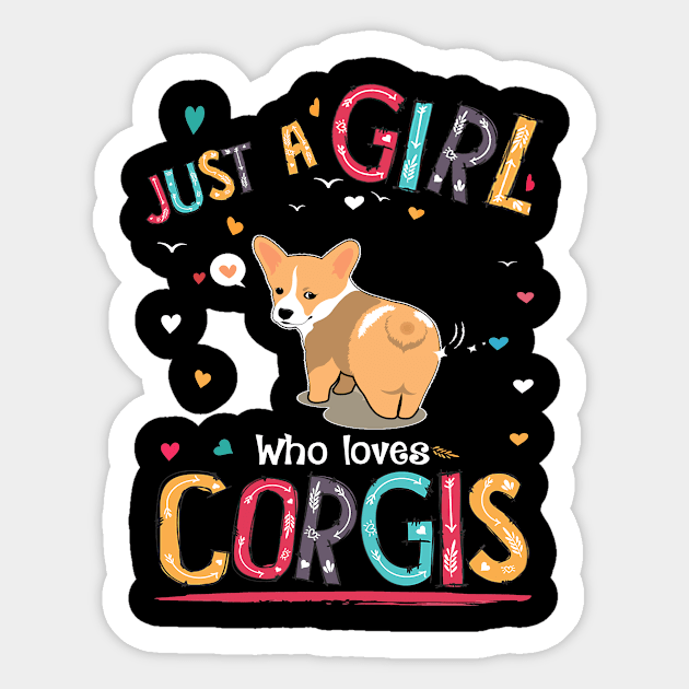 Just A Girl Who Loves Corgi (135) Sticker by Drakes